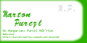 marton purczl business card